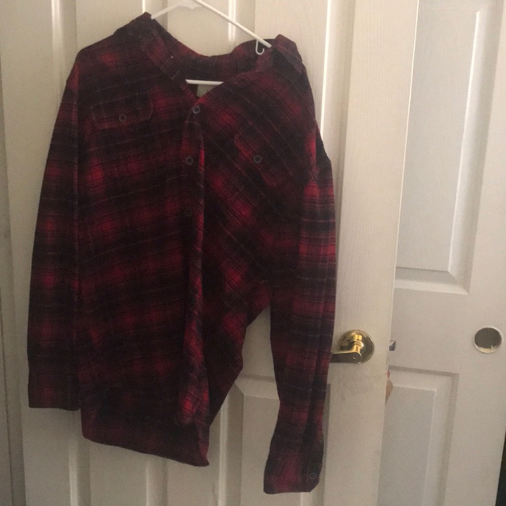 Blue & Red Heavy Flannel Button Ups!
